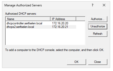 Manage Authorized Servers - Unauthorize